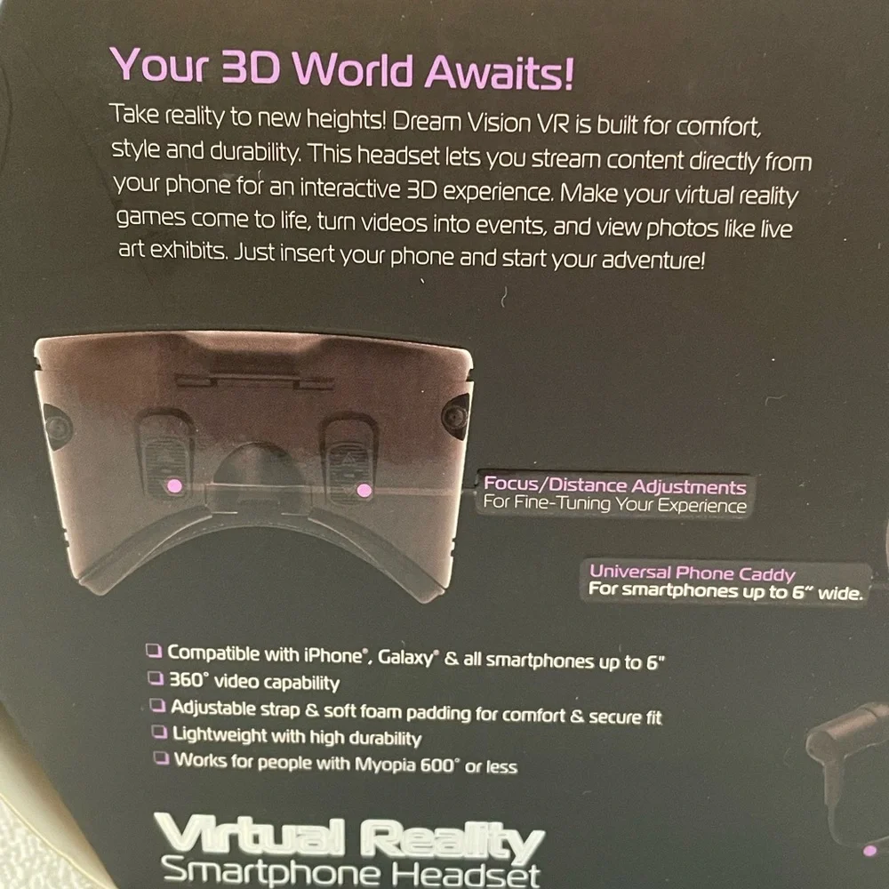 Dream Vision 360 Virtual Reality Smartphone Headset